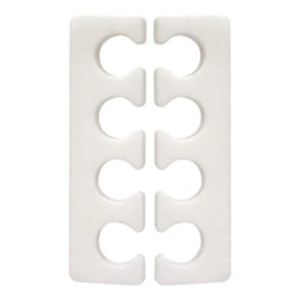 Toe Separators, White, 6 pair