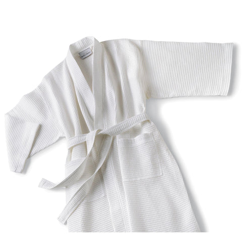 Image of Apparel Boca Terry Robe / Multi Waffle Kimono / White