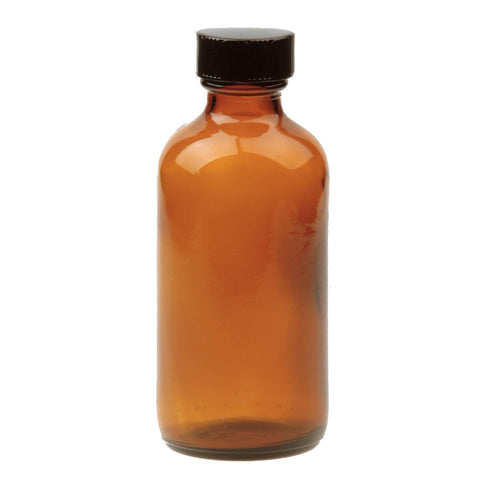 Image of Bottles & Jars 4 oz. Amber Bottle with Lid