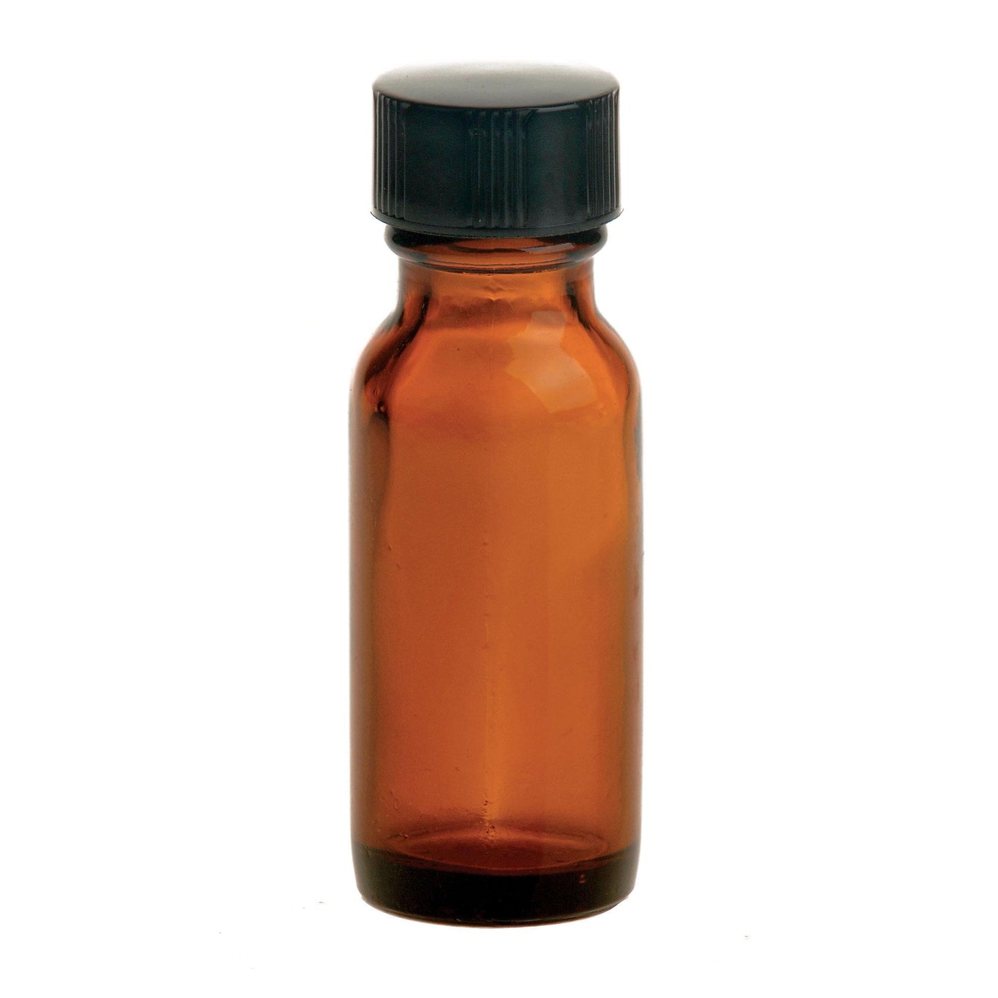 Bottles & Jars .5 oz. Amber Bottle with Lid