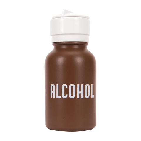 Image of Bottles & Jars Plastic Menda Alcohol Imprint Bottle / Amber / 8oz