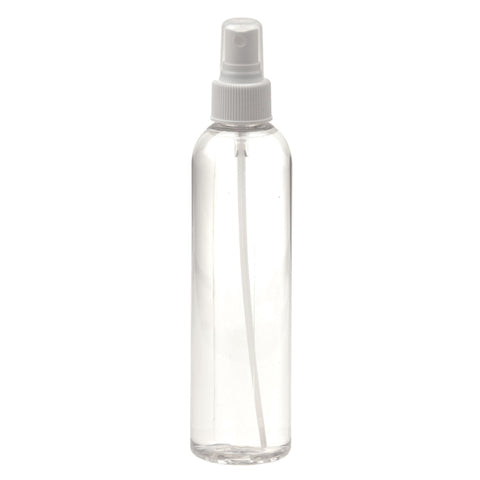 Image of Bottles & Jars White / 8 oz. Clear Bottle with Spray Cap