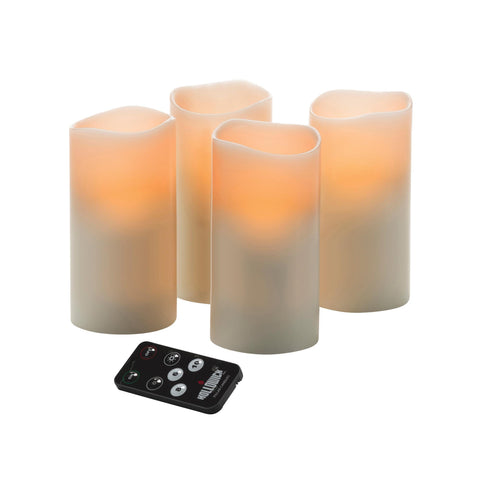 Image of Candles 3 x 6 in Hollowick LED Wax Pillar W/ Magnetic Remote