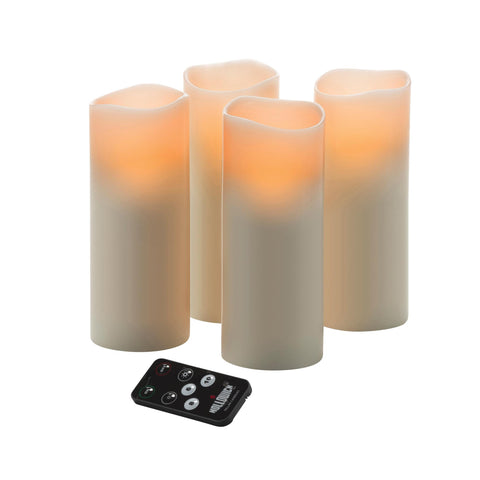 Image of Candles 3 x 8 in Hollowick LED Wax Pillar W/ Magnetic Remote