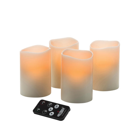 Image of Candles 3 x4.5 in Hollowick LED Wax Pillar W/ Magnetic Remote
