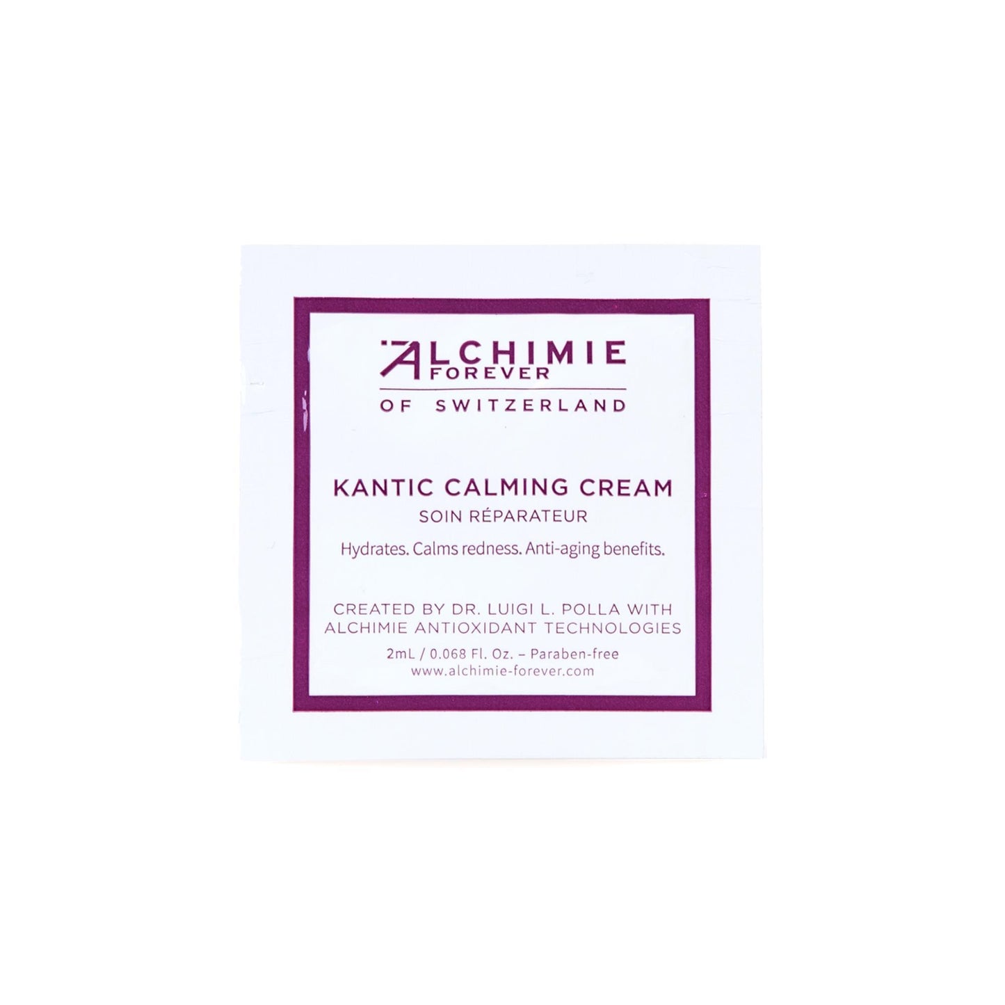 Creams & Balms Sample Alchimie Forever Kantic Calming Cream