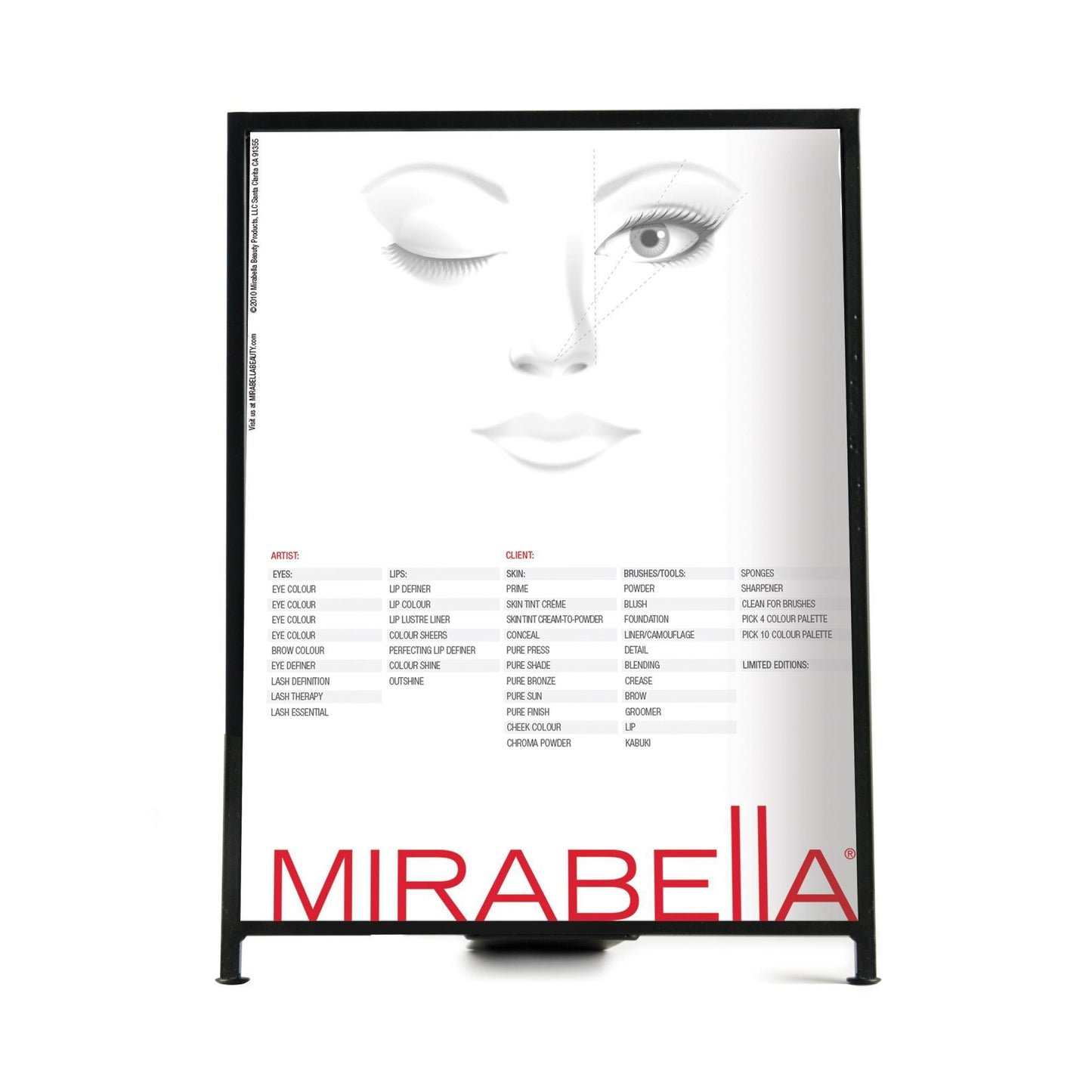 Displays, Fixtures & Tools Iron Frame w/Acrylic / 8.5"x11"