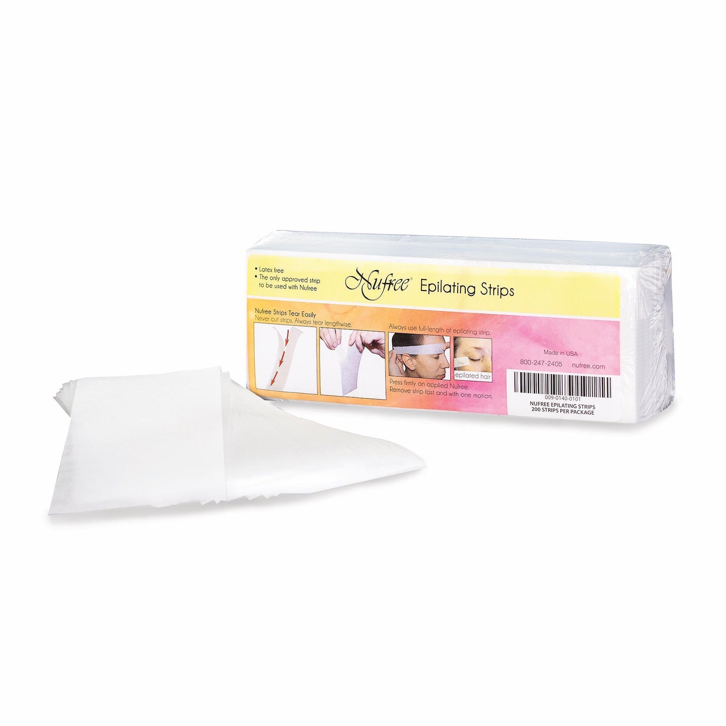 Epilating Strips & Rolls Nufree Epilating Strips / 200pc