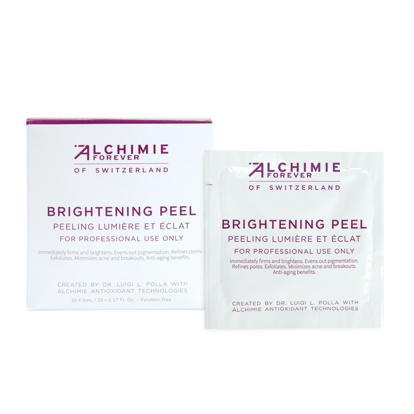 Exfoliants, Peels, Masks & Scr Alchimie Forever Brightening Peel / 0.17oz / 20 Count