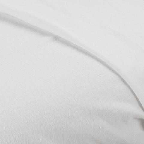 Image of Fitted Sheets White Flannel Sheet / Fitted