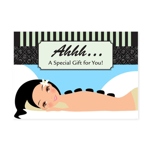 Image of Gift Certificate Cards Gift Certificate / Ahhh / 25 Count