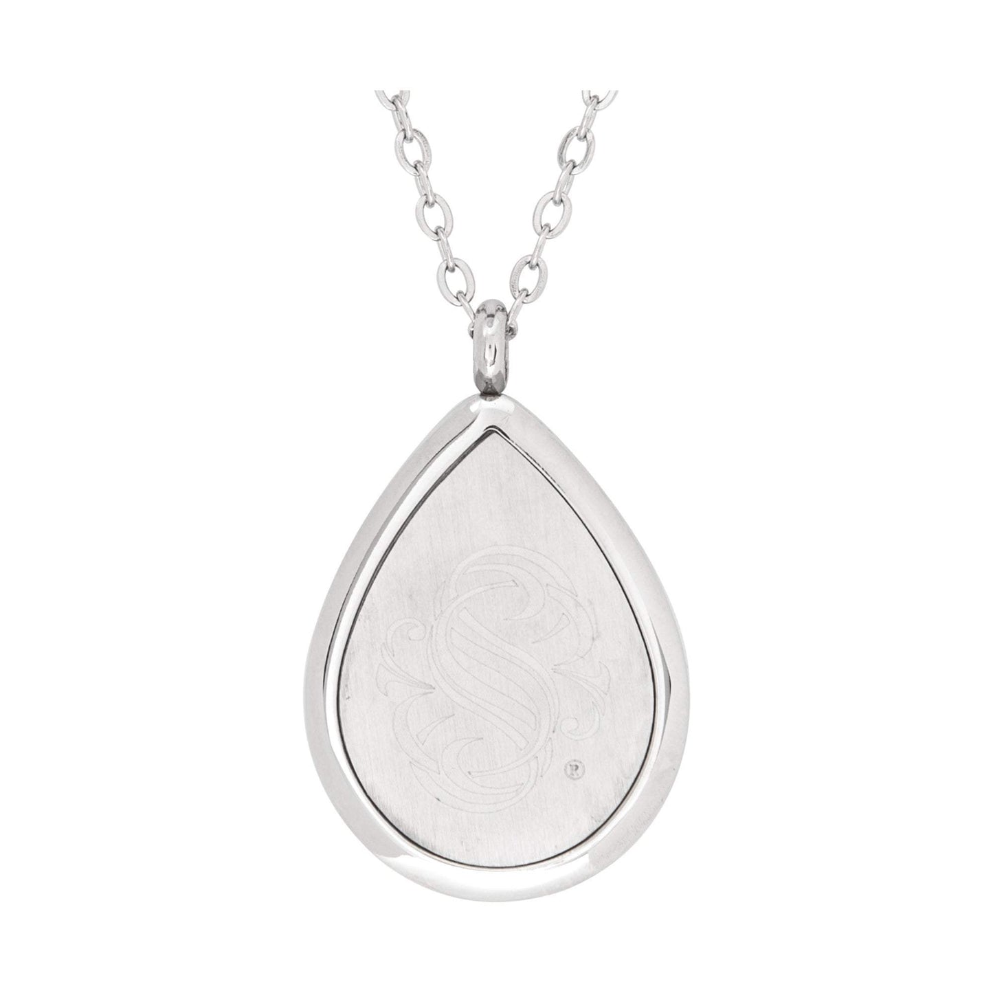 Jewelry Stainless Steel Swirl Tear Drop Pendant