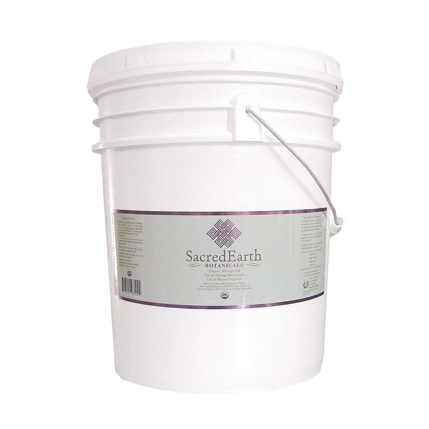 Massage Gels 5 gal Sacred Earth Botanicals Organic Massage Gel