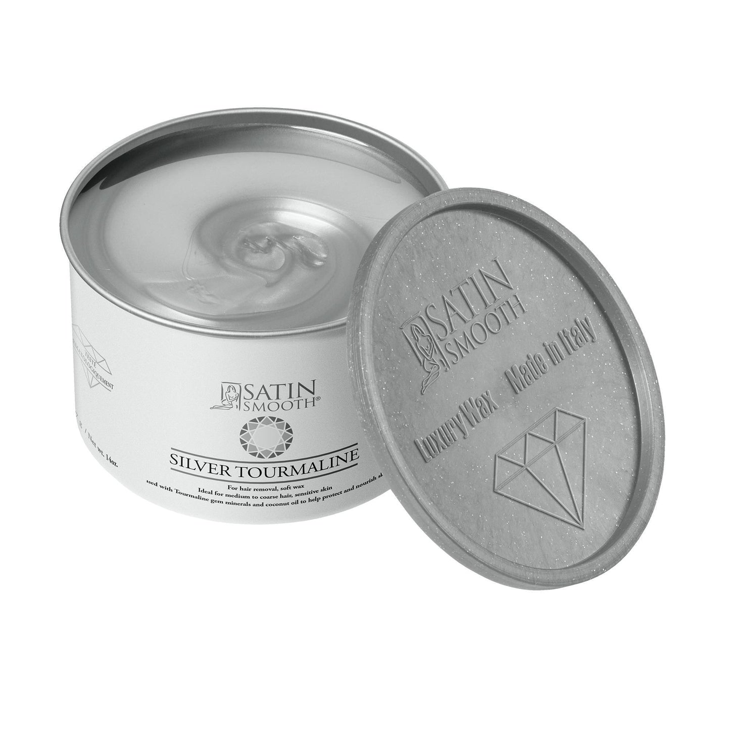 Pellon, Strip & Soft Wax Satin Smooth Silver Tourmaline Wax 14oz.