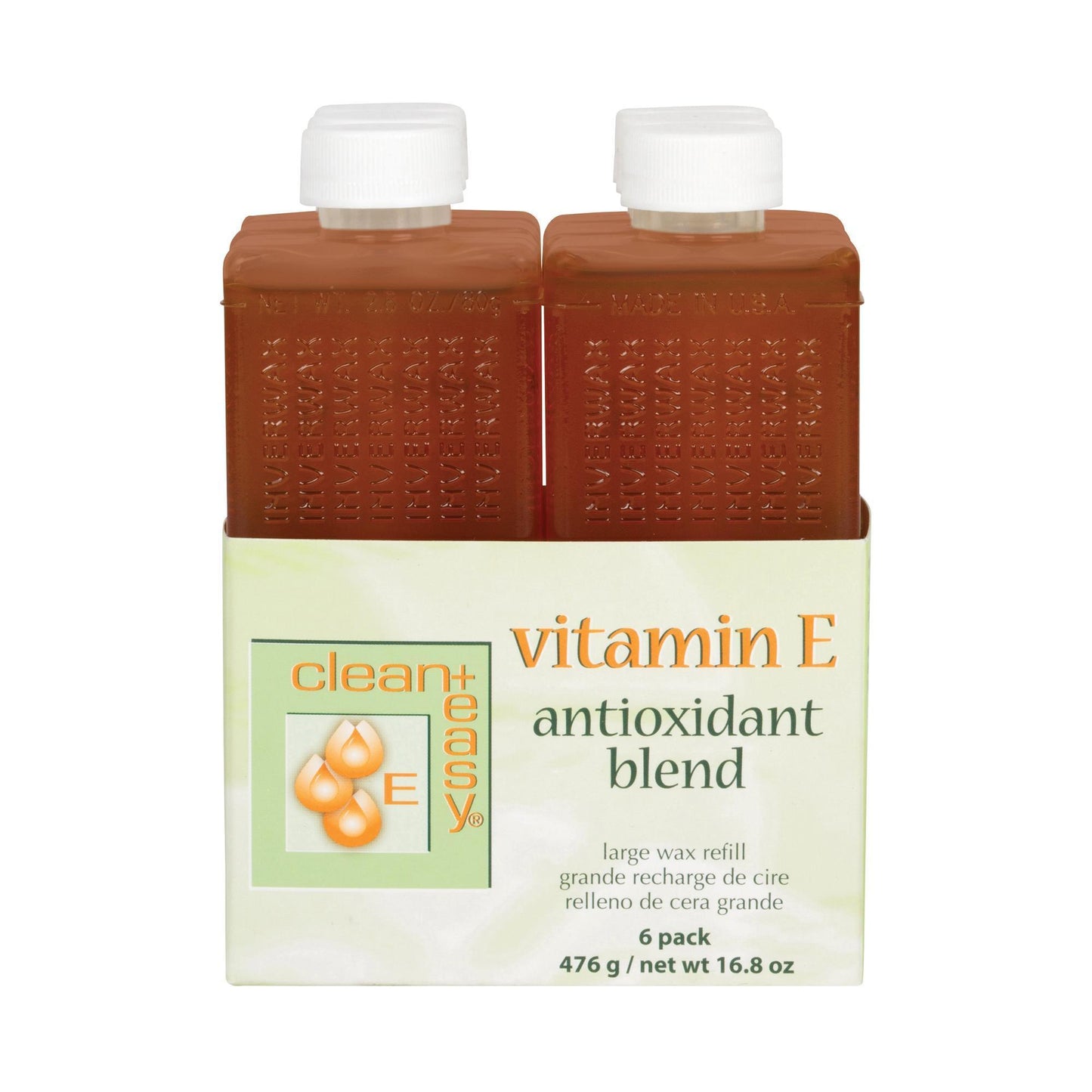 Roll-On & Line Waxing Systems Clean + Easy Vitamin E Wax / Refill / 6pc