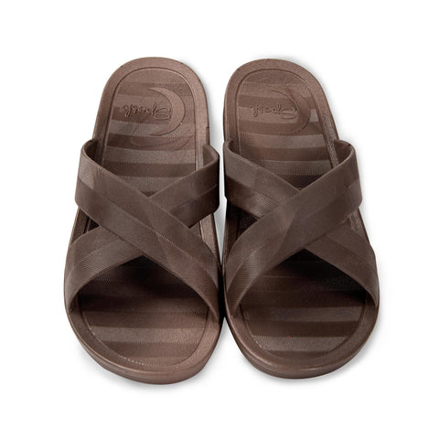 Image of Sandals & Slippers Brown / Small Sposh Cross Strap Sandal
