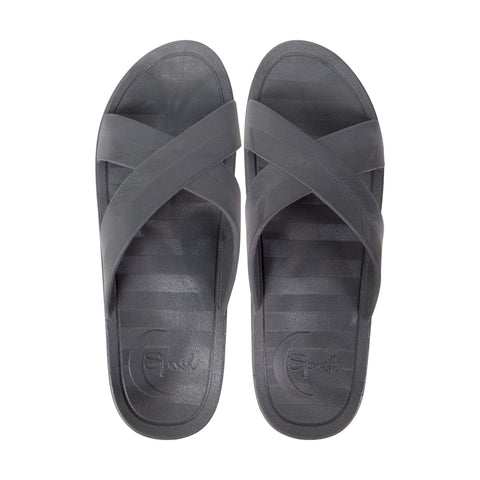 Image of Sandals & Slippers Pebble Grey / Small Sposh Cross Strap Sandal
