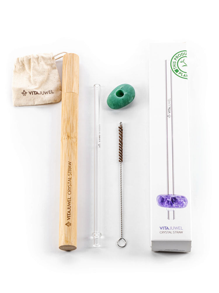 VitaJuwel Crystal Straw, Aventurine