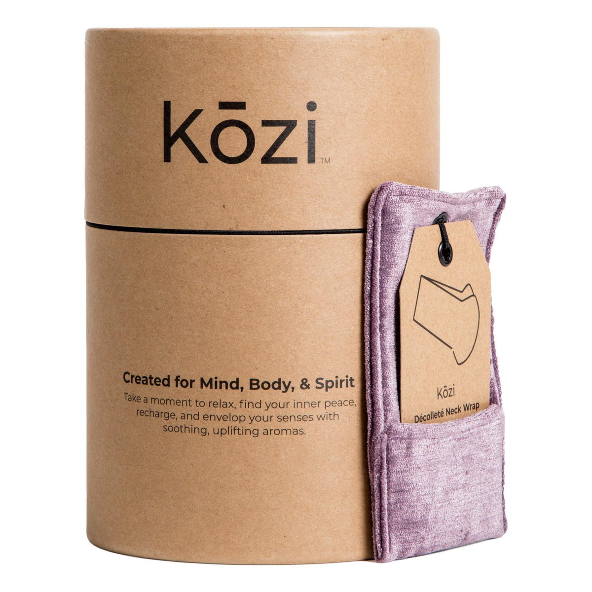 Kozi Décolleté Neck Wrap, Amethyst Velour