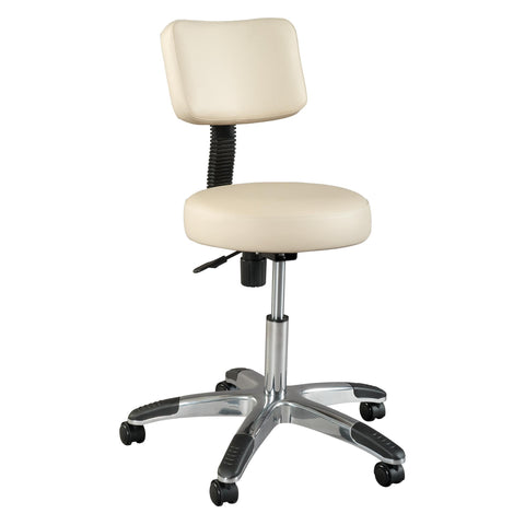 Image of Treatment Chairs Silhouet-Tone Deluxe Round Air-Lift Stool w/Backrest