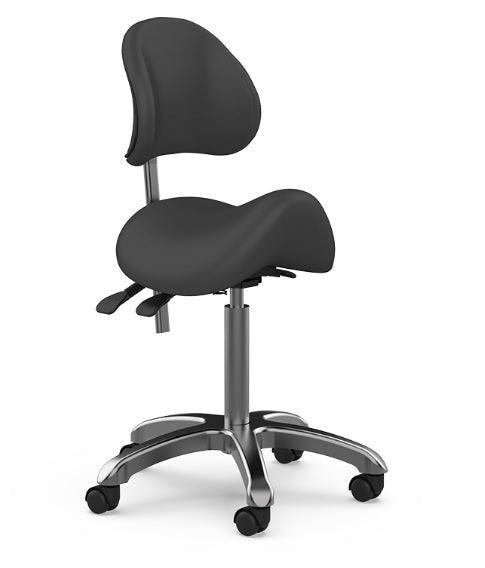 スツール mitsu Silverfox Saddle Stool with Back – Universal Companies