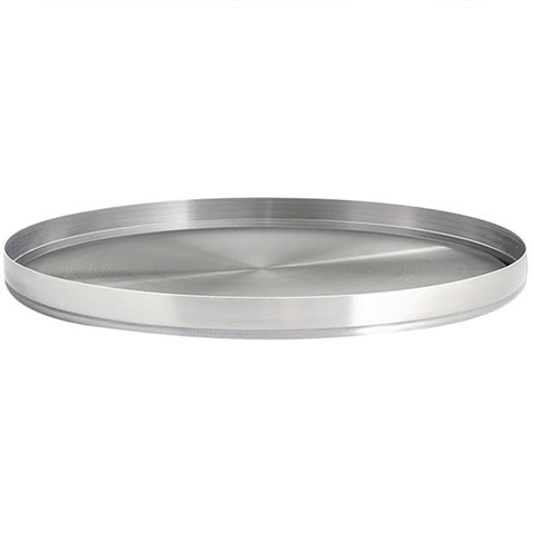 Image of FOH Soho® Round Stainless Plate, Silver, 12.25", 4 ct