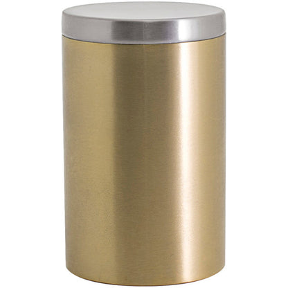 FOH Round Stainless Jar with Lid, 12 ct
