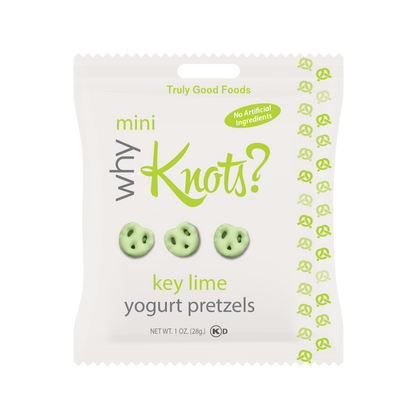 Truly Good Foods Why Knots? Yogurt Pretzels, Key Lime, 1 oz, 120 ct
