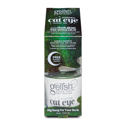 Gelish Cat Eye, Magnetic Aurora, Big Bang For Your Buck, 0.5 fl oz
