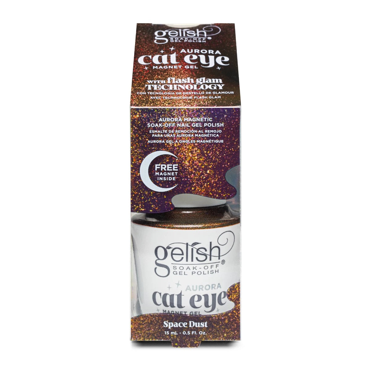 Gelish Cat Eye, Magnetic Aurora, Space Dust, 0.5 fl oz