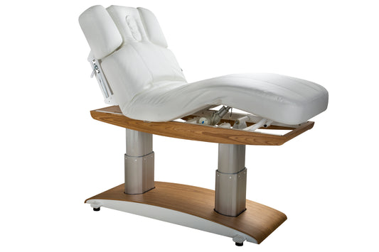 Silverfox Dual Pedestal Massage Table, White