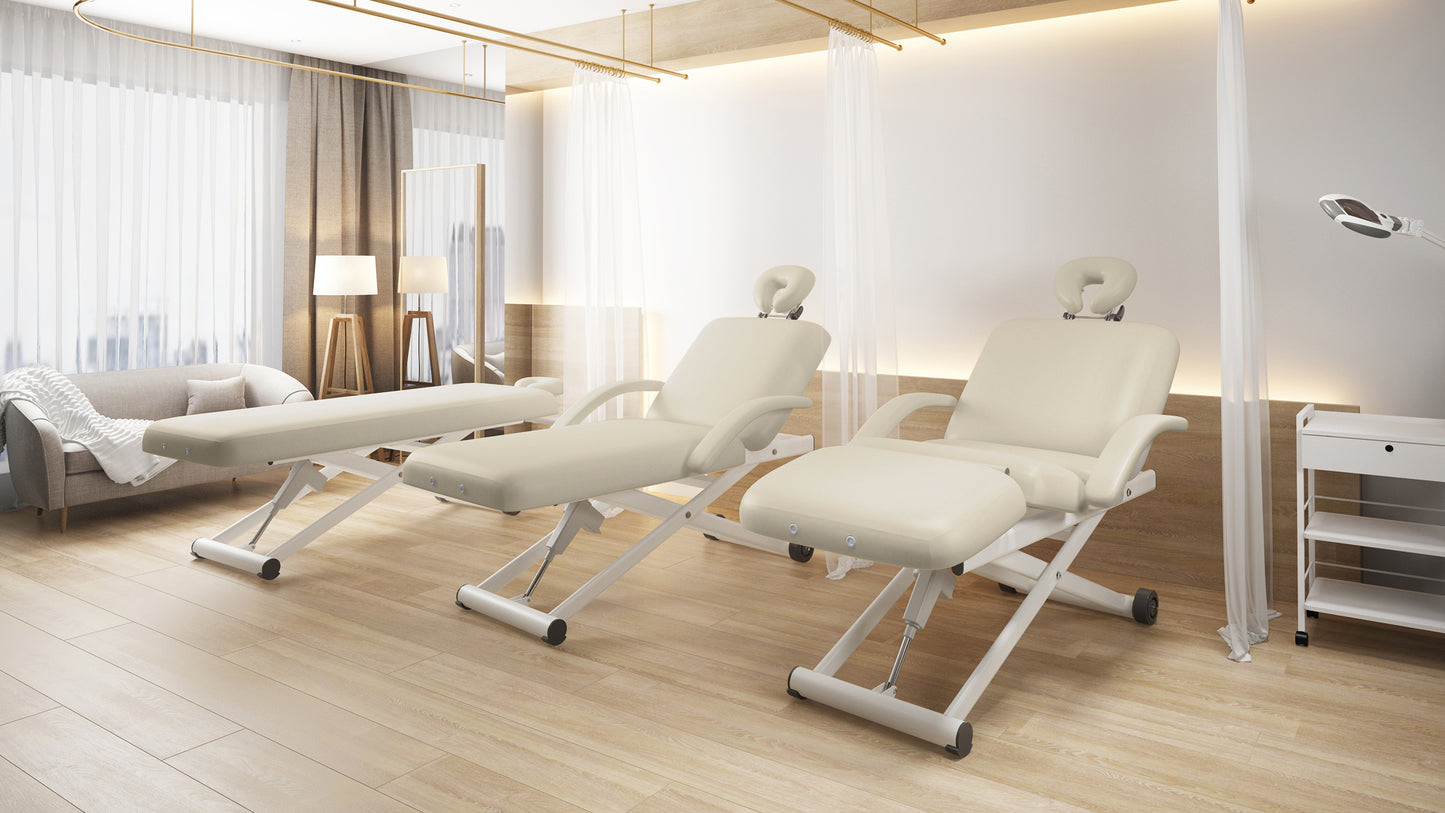 Silverfox Luxury Scissor Lift Facial Chair, Salon Top