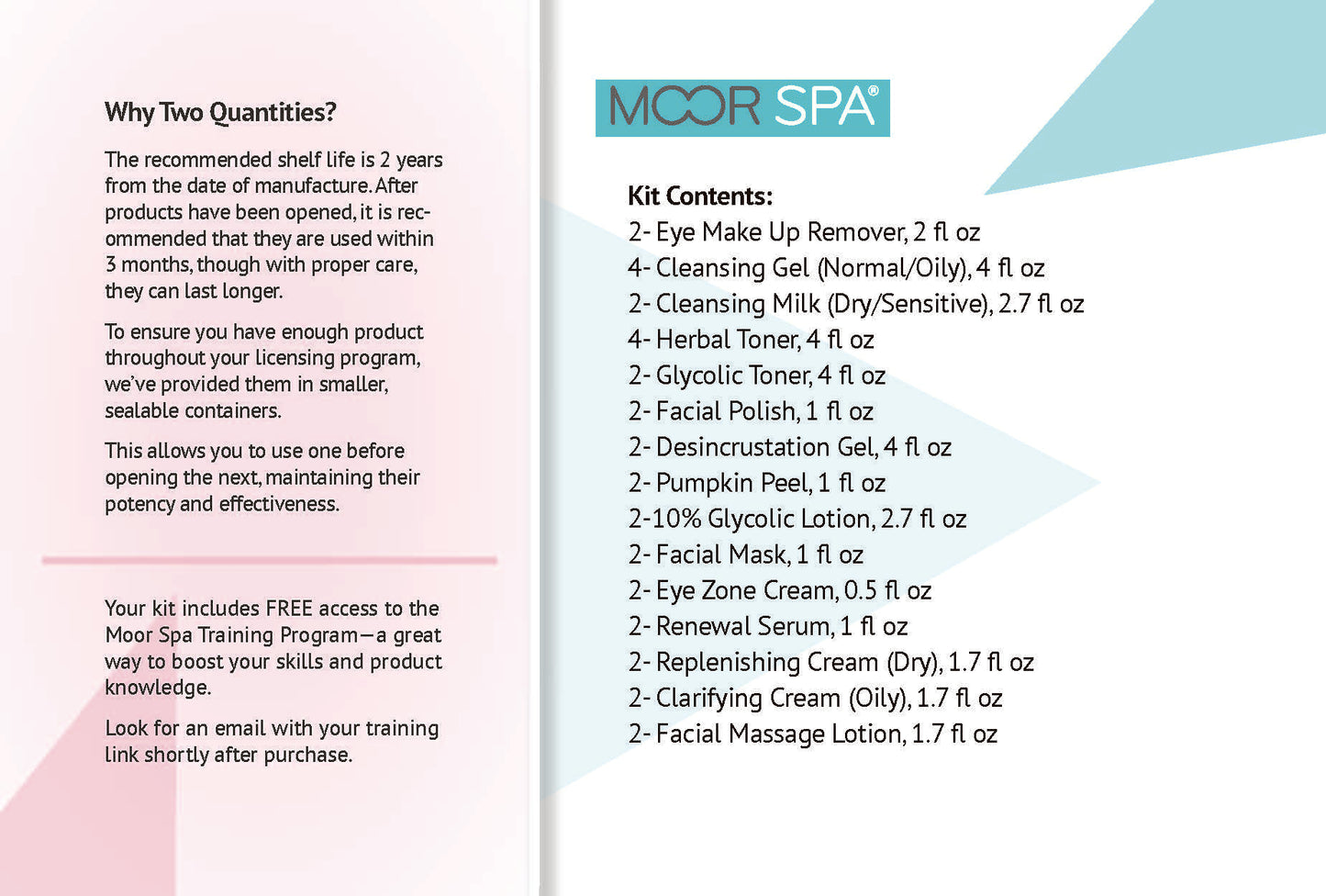 Moor Spa Student Kit, All Skin Types