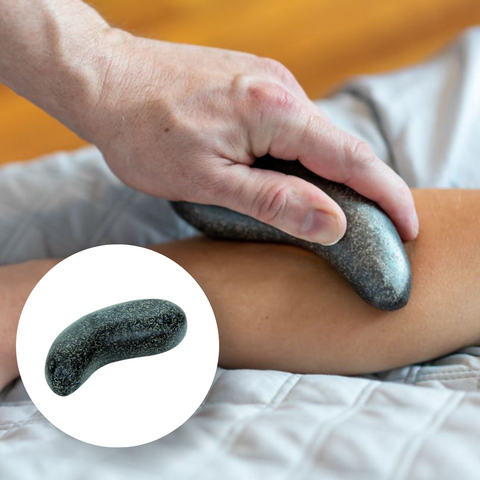 Image of Theratools Soapstone Yin Trigger Massage Tool, 5.25"L x 2"W