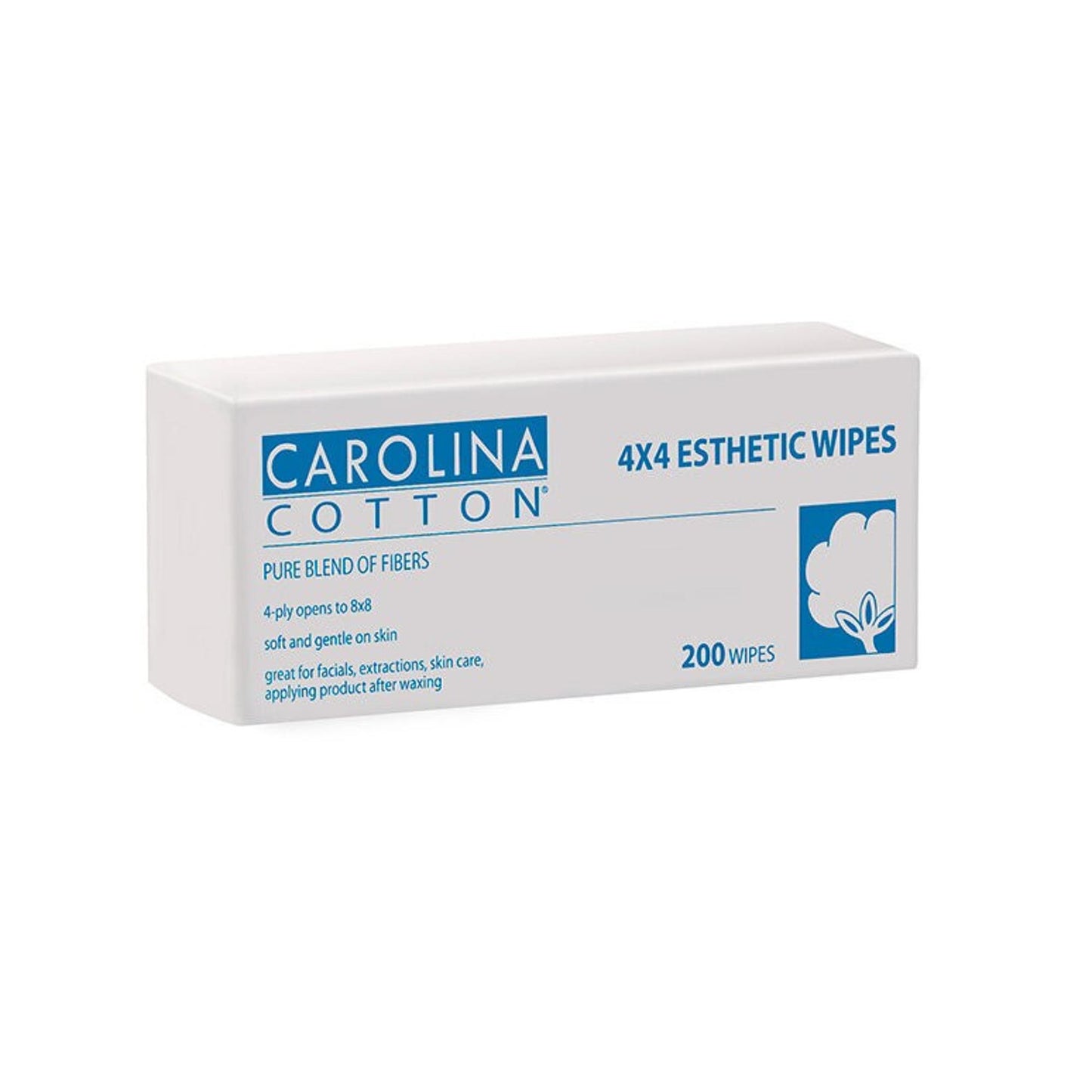 Carolina Cotton Esthetic Wipe, 200 ct