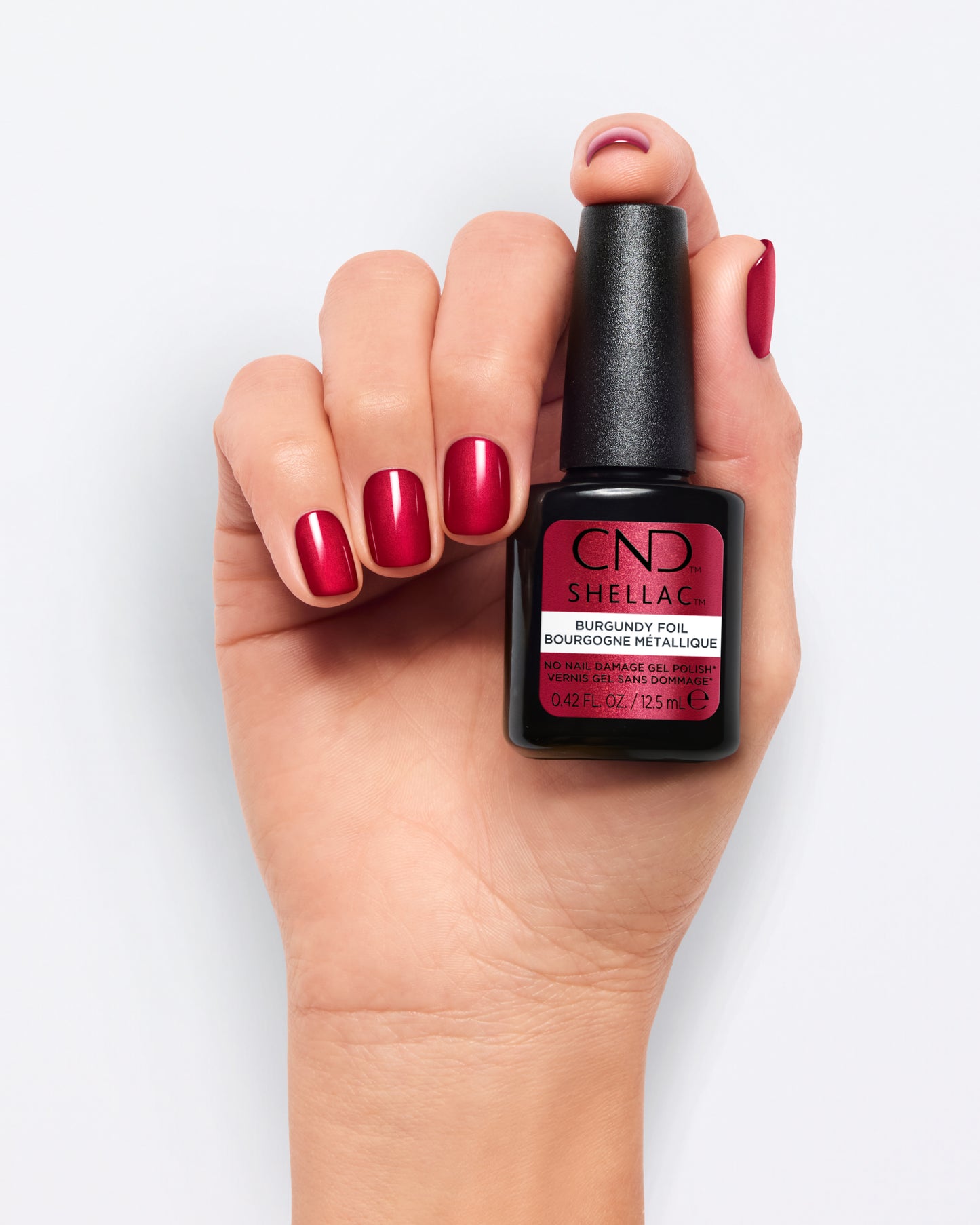 CND Shellac, Burgundy Foil, 0.42 fl oz