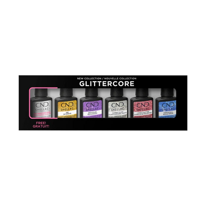 CND Shellac, Glittercore Prepack, 6 pc