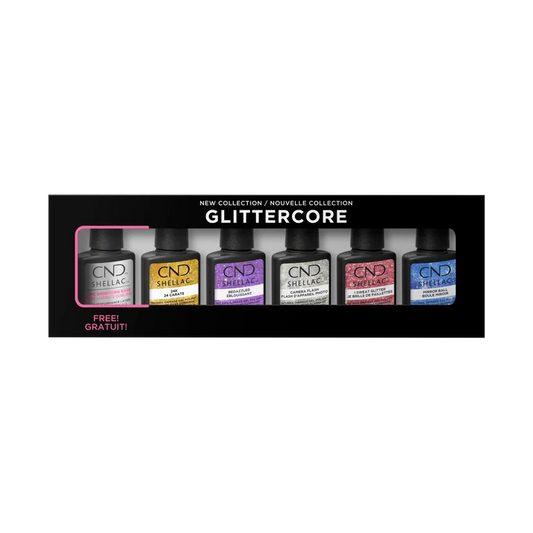 CND Shellac, Glittercore Prepack, 6 pc