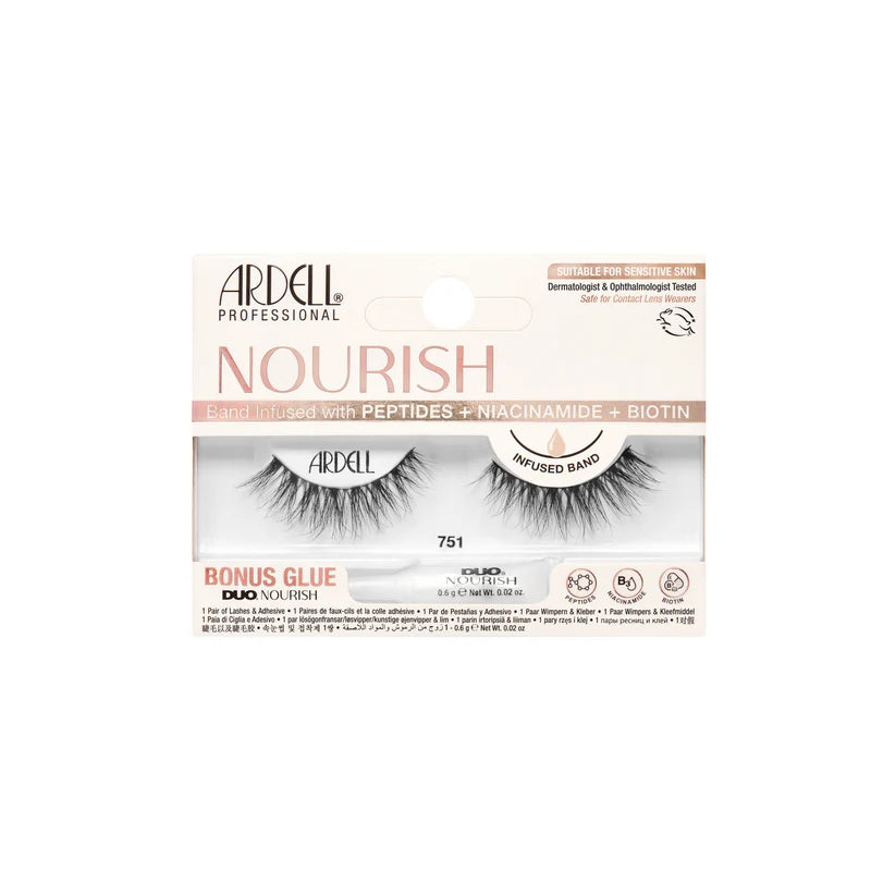 Ardell Nourish Strip Lashes 751, 1 pr