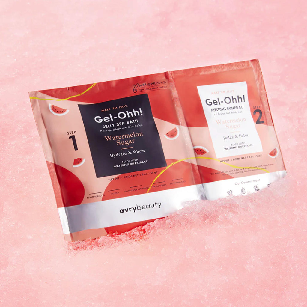 Avry Beauty Gel-Ohh! Jelly Spa Pedi Bath, Watermelon Sugar *Limited Edition*