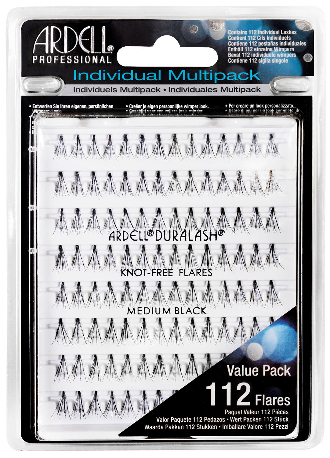 Ardell Individual Cluster Lashes Value Pack, Medium, Black, 112 pc