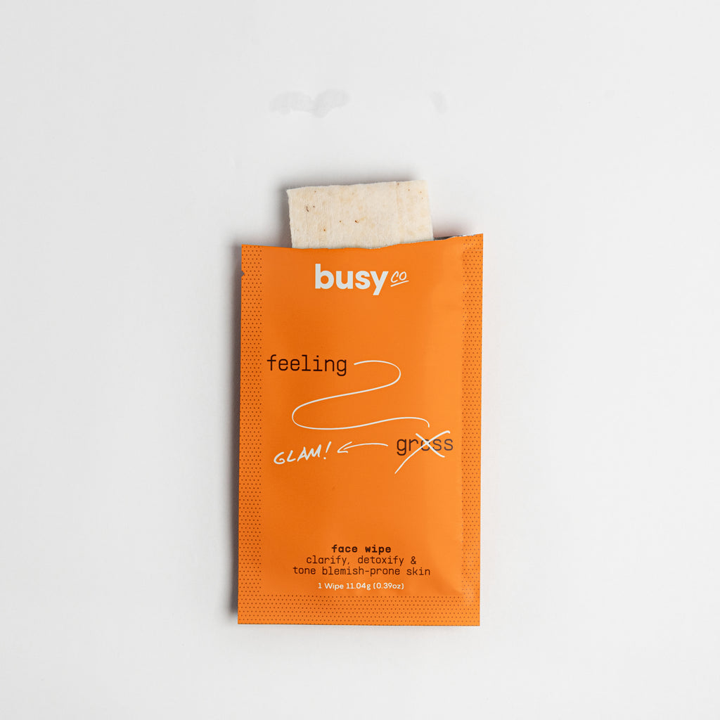 Busy Co. Face Wipes, 15 ct, Case of 8