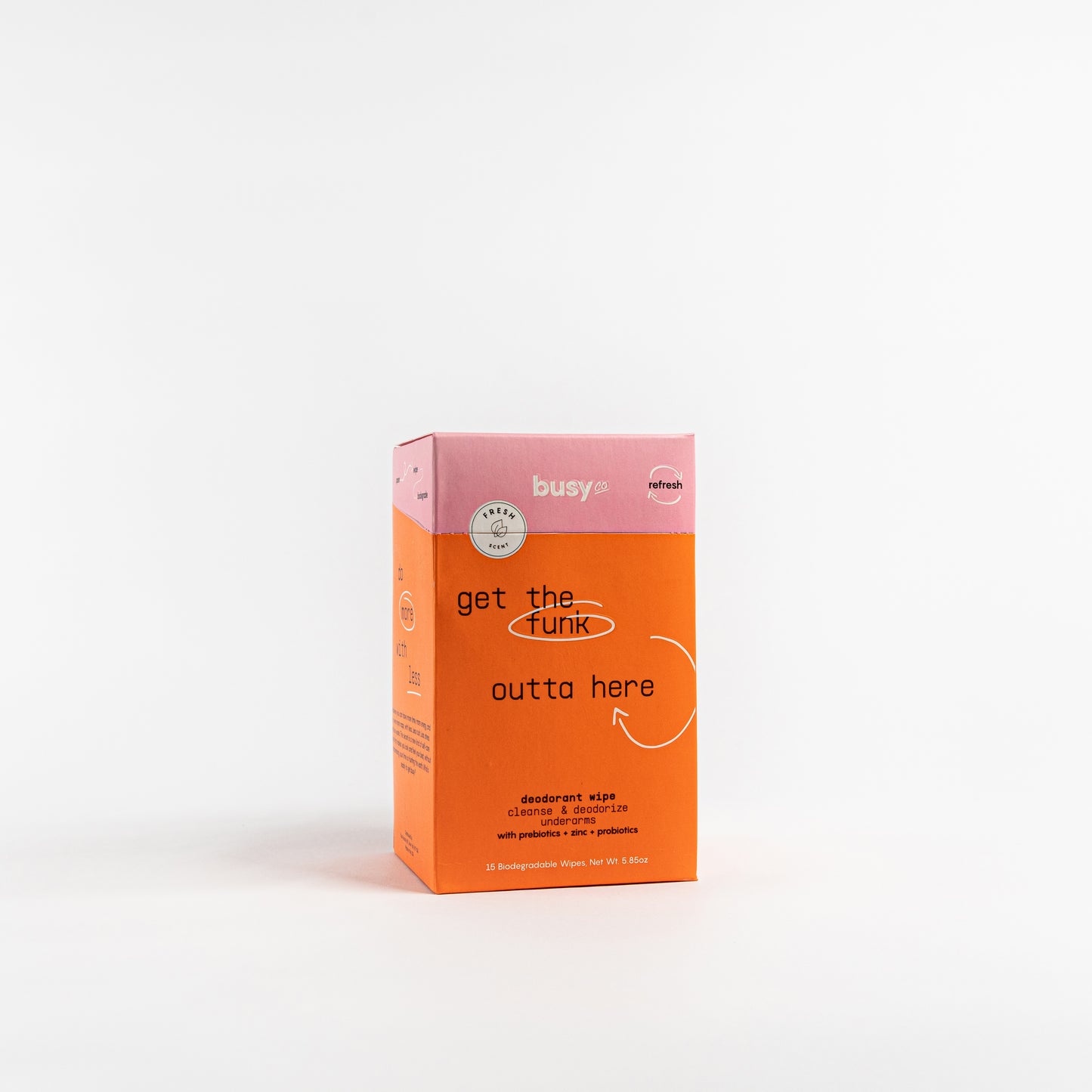Busy Co. Deodorant Wipes, 120ct