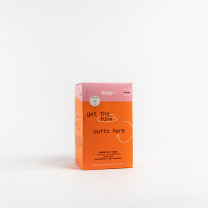 Busy Co. Deodorant Wipes, 120ct