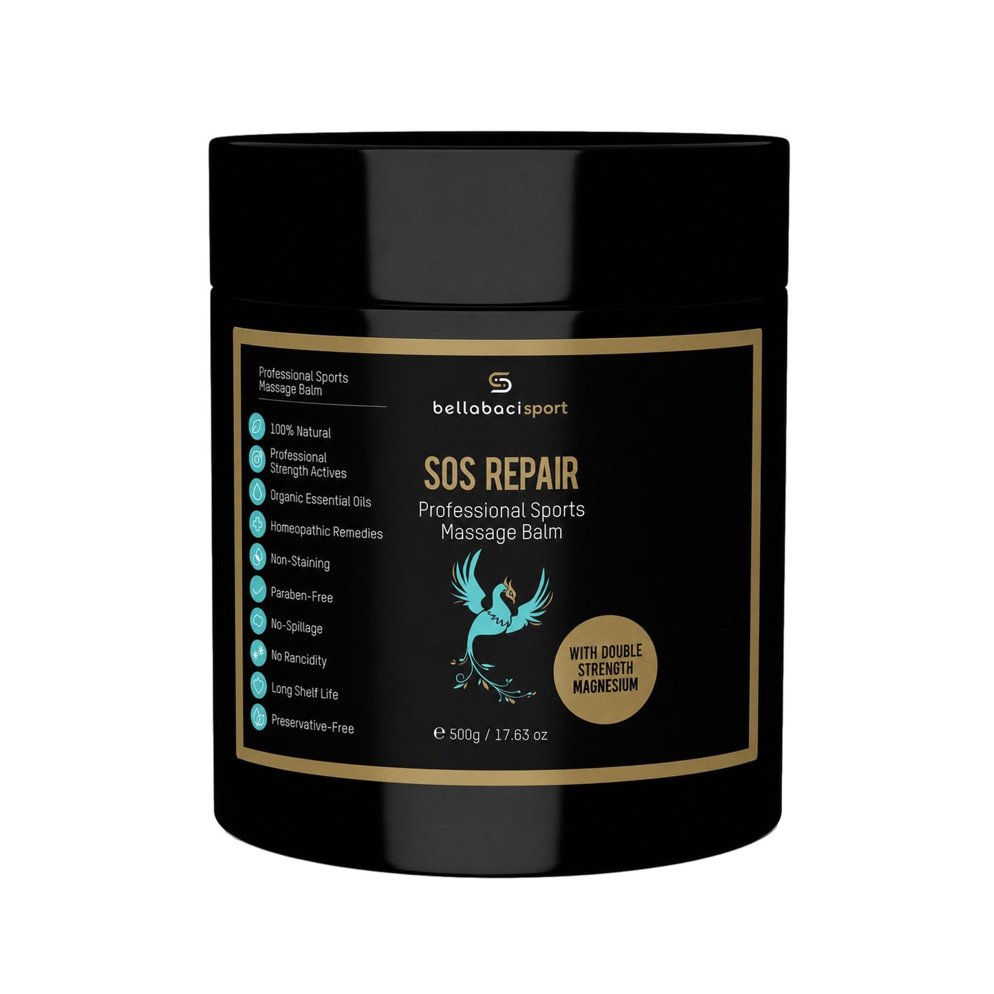 Bellabaci Sport SOS Repair Wellness Balm w/ Magnesium, 17.63 oz