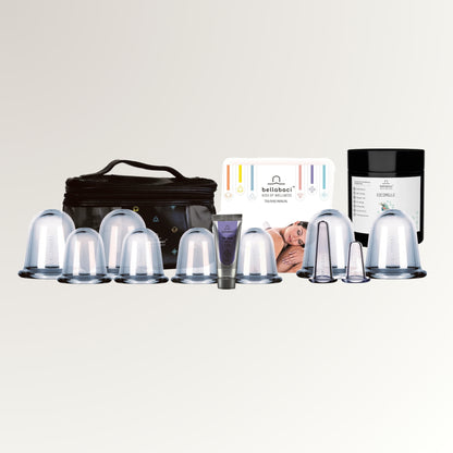 Bellabaci Deluxe Professional Cupping Kit w/ Cocopelle Balm, 13 Piece