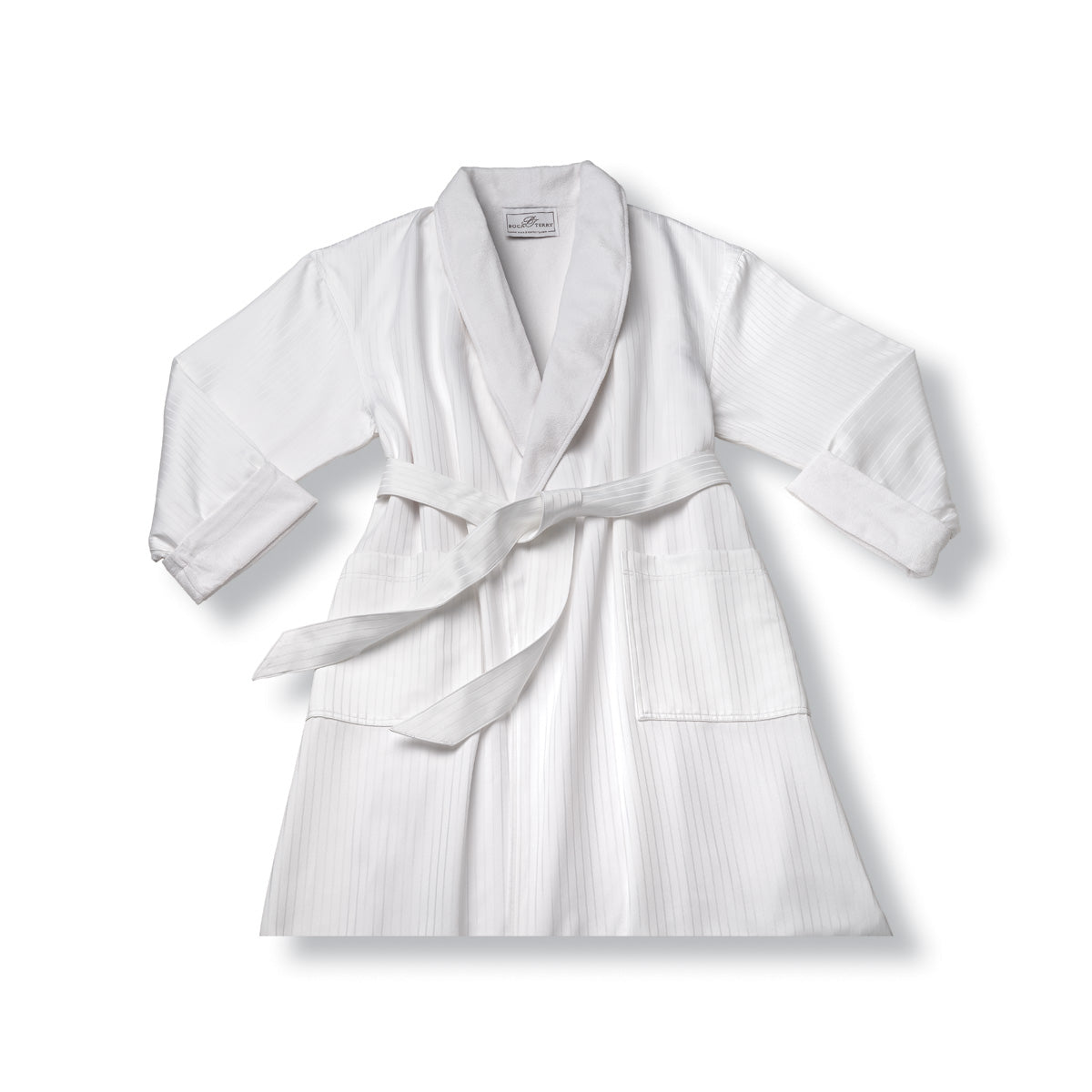 Boca Terry Satin Stripe Shawl Collar Robe