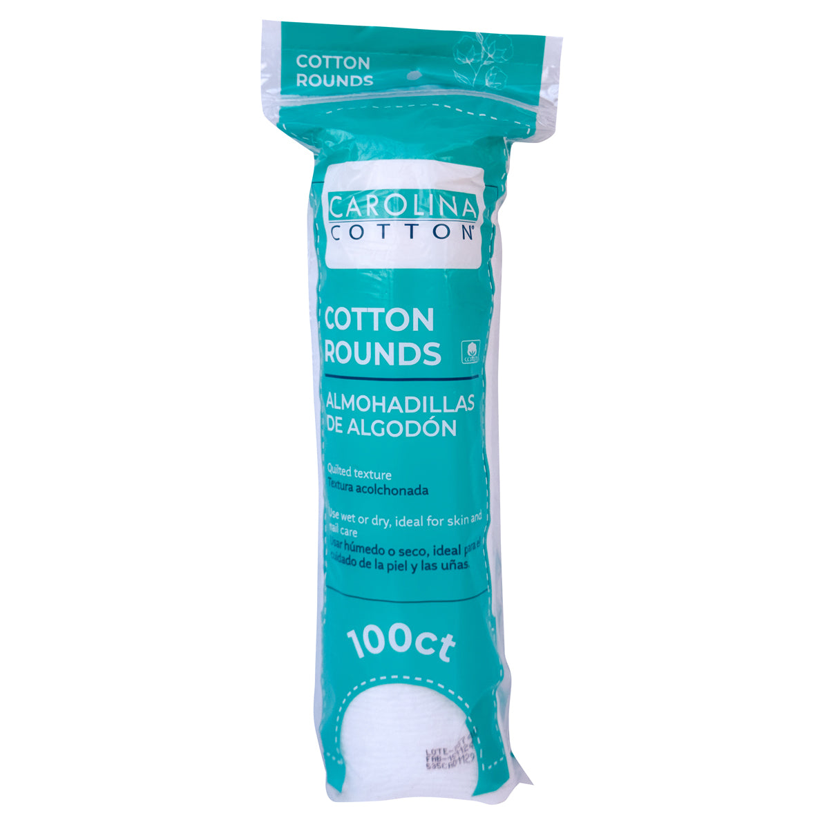 Carolina Cotton 2" Standard Cotton Round, 100 Ct