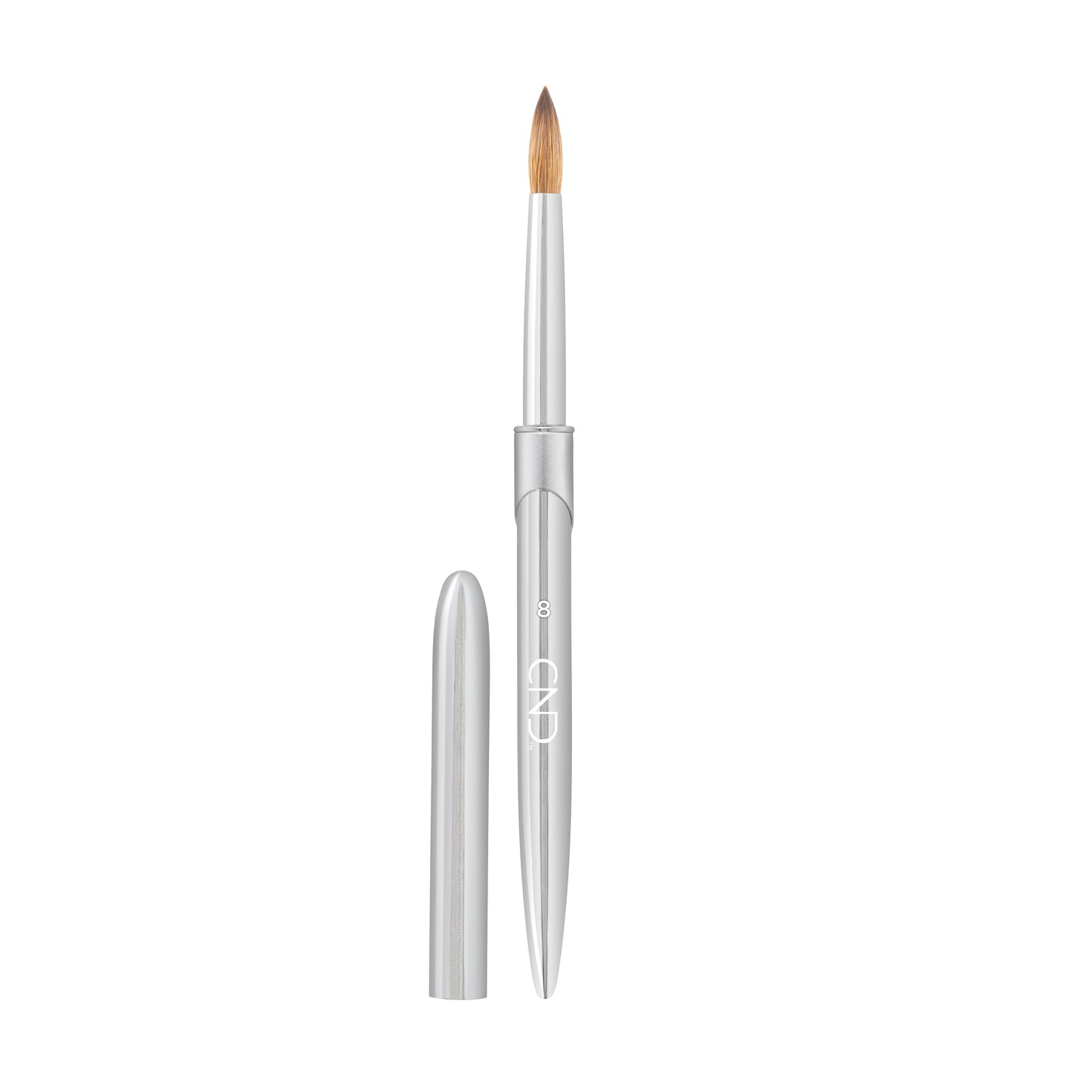 CND Pro Sculpting Liquid & Powder Round Brush, #8