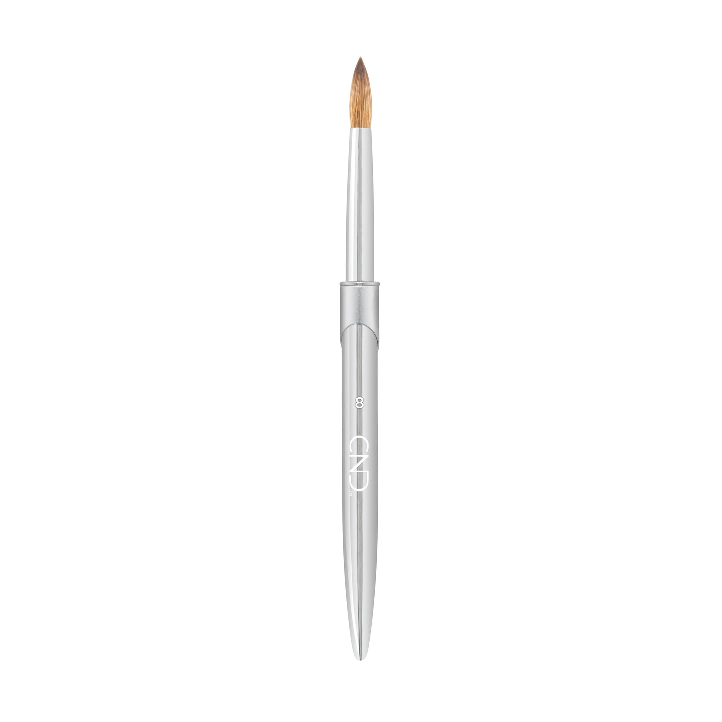 CND Pro Sculpting Liquid & Powder Round Brush, #8